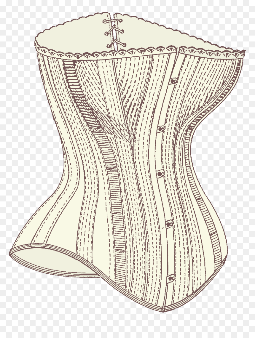 Uspatent436431 1890 Front - Tight Lacing 19th Century Corsets, HD Png Download - corset png