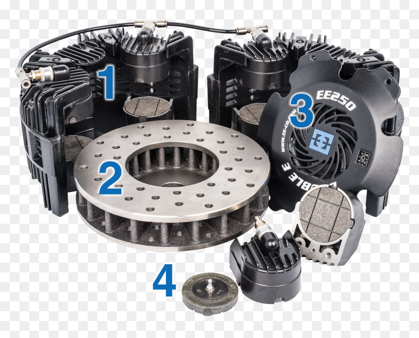 Components Of Double E Pneumatic Roll Stand Brakes - Brake Roll Stand, HD Png Download - brakes png