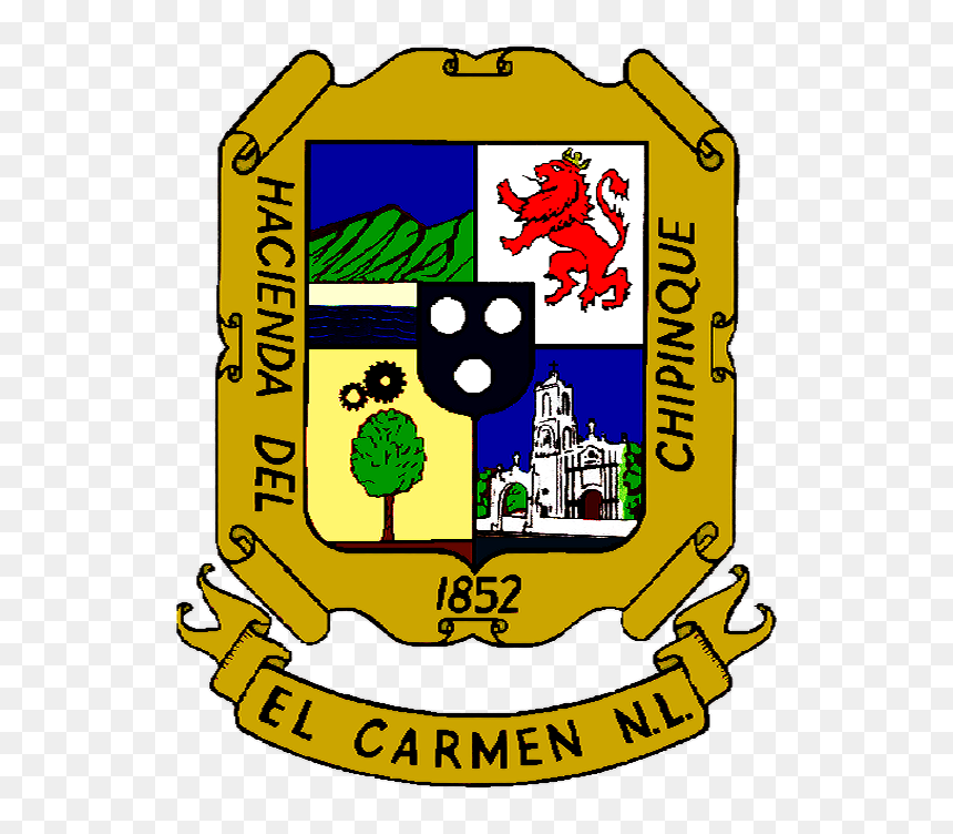 5af481b3d5d97 El Carmen - El Carmen Nuevo Leon Logo, HD Png Download - escudo de mexico png