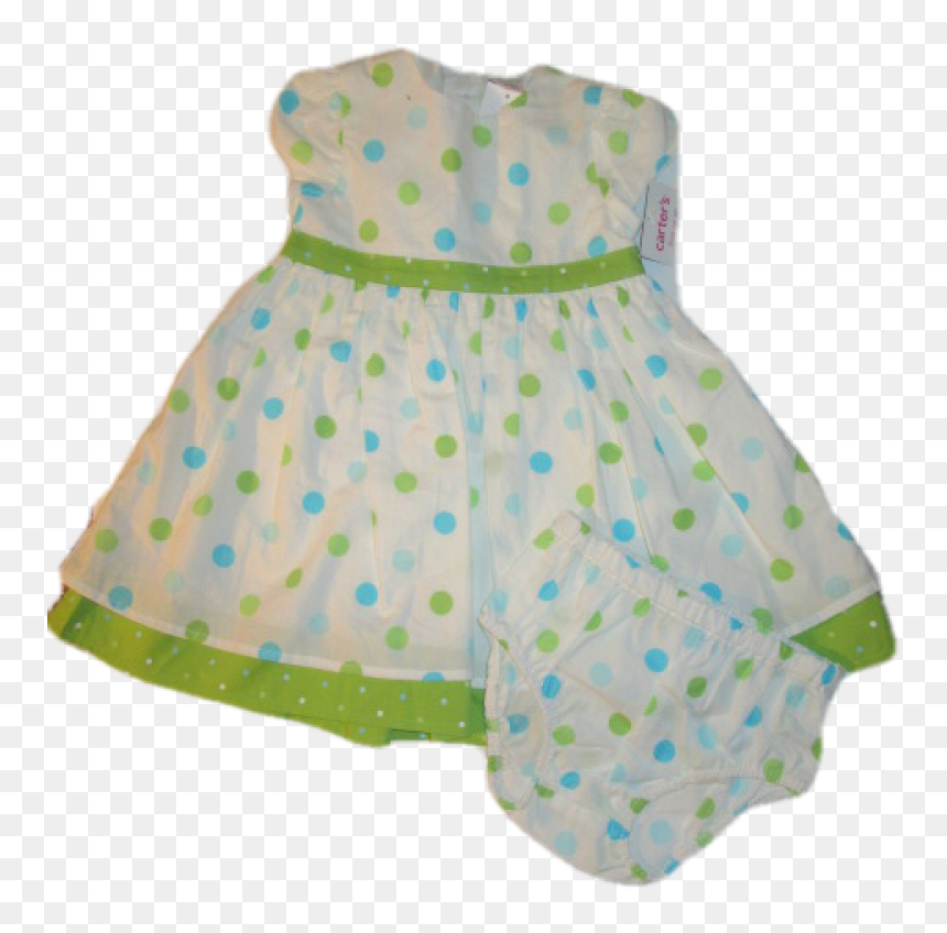 New Baby Girls 6 Months Carters - Pattern, HD Png Download - baby dress png