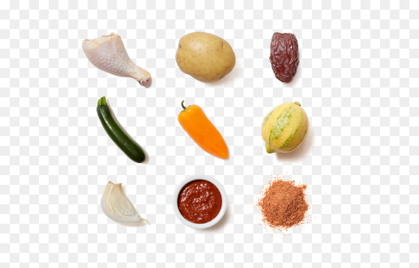 Harissa-glazed Chicken Drumsticks With Potato Wedges - Natural Foods, HD Png Download - drumstick vegetable png