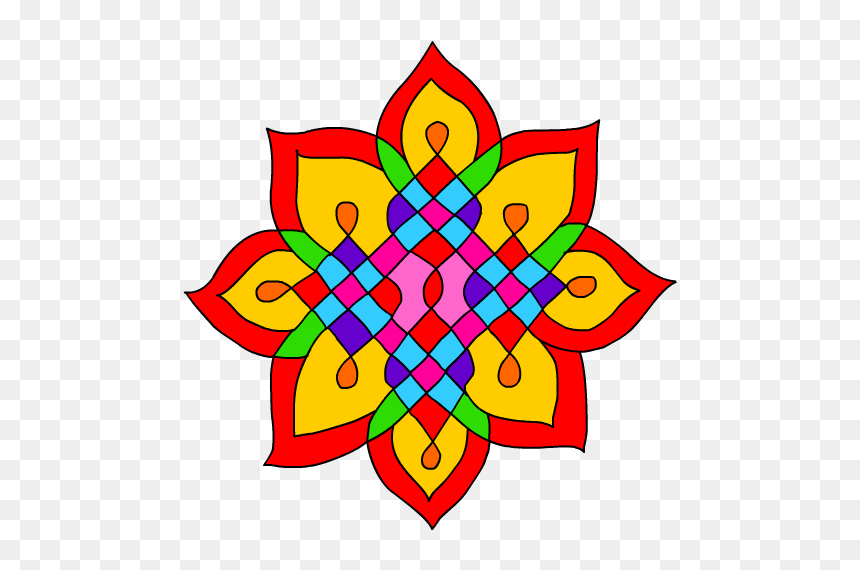 Drawing Party Diwali - Rangoli, HD Png Download - diwali icon png