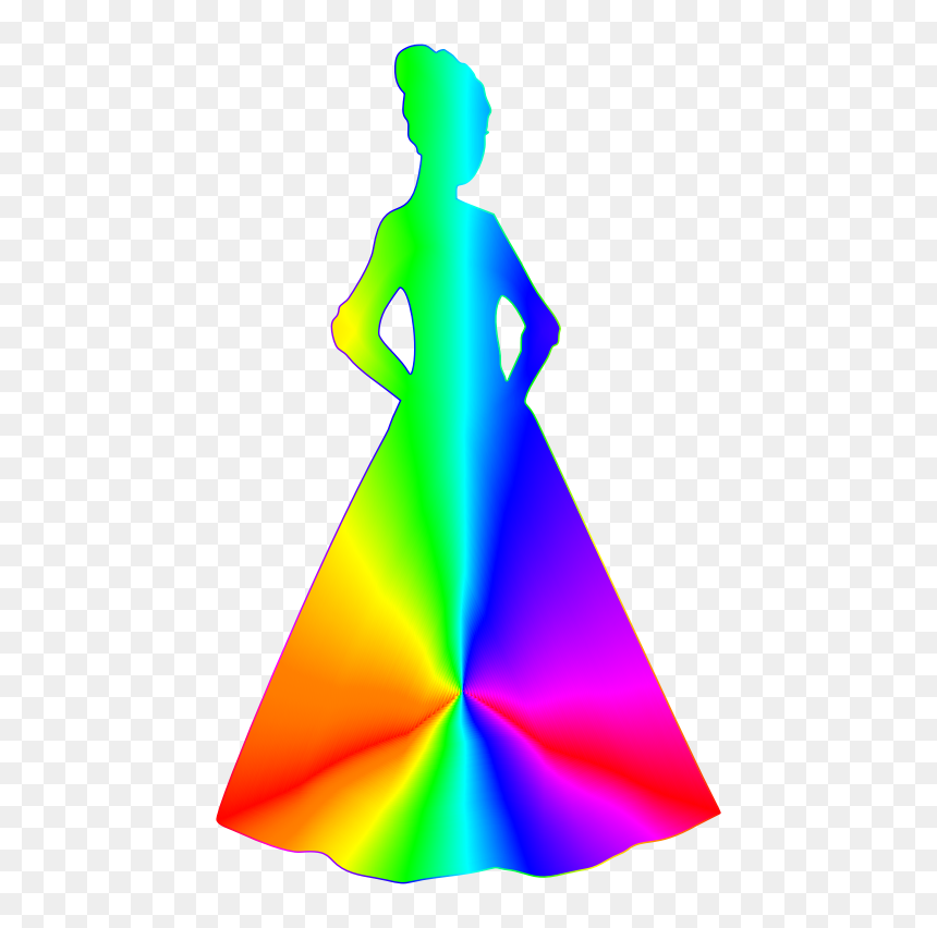 Princess Silhouette Spectrum - Portable Network Graphics, HD Png Download - spectrum png