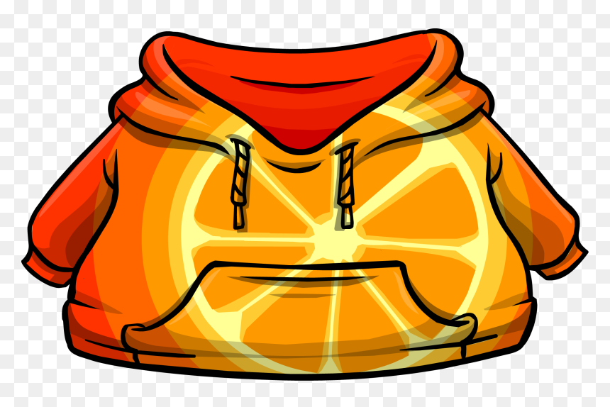 Club Penguin Rewritten Wiki - Juice Wrld Orange Hoodie, HD Png Download - citrus png