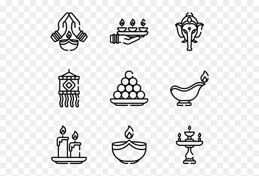 Vector Meeting Icon Png, Transparent Png - diwali icon png