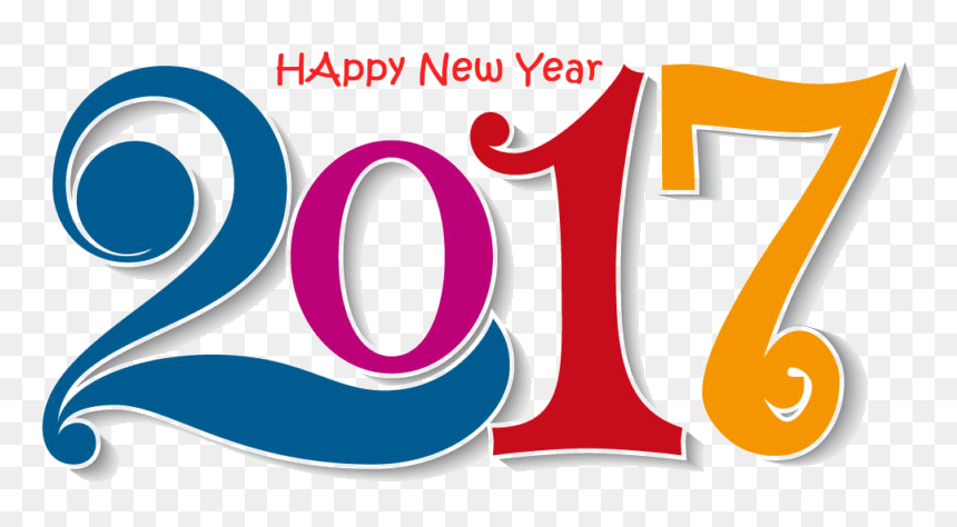 Happy New Year 2017 Png Logo, Transparent Png - happy new year 2017 png logo