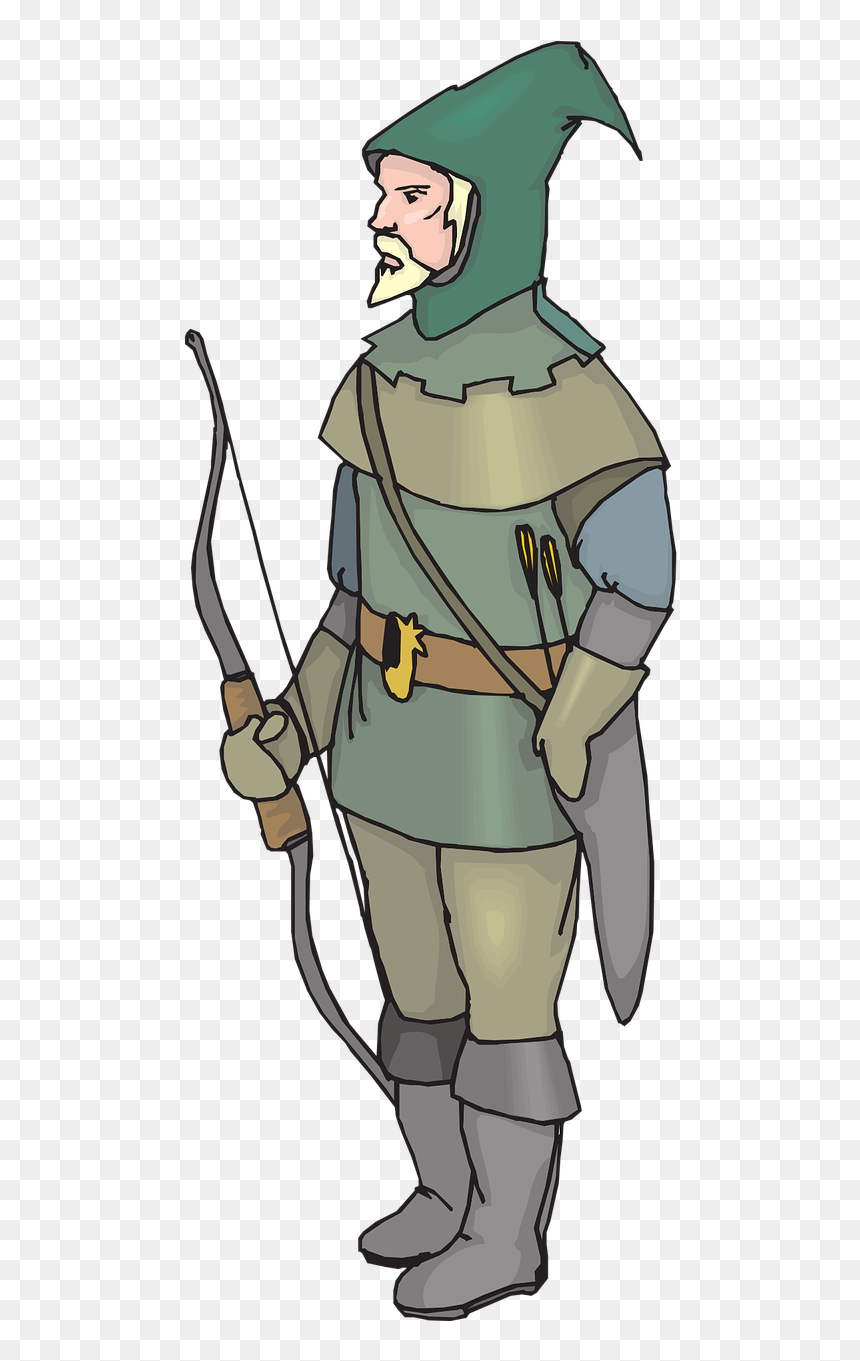 Fantasy Archer Man Free Photo - Robin Hood, HD Png Download - archer queen png