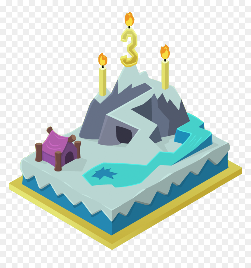 Birthday Cake Assset Pack Png Animal Jam Birthday - Animal Jam Third Birthday Cake, Transparent Png - bday cake png