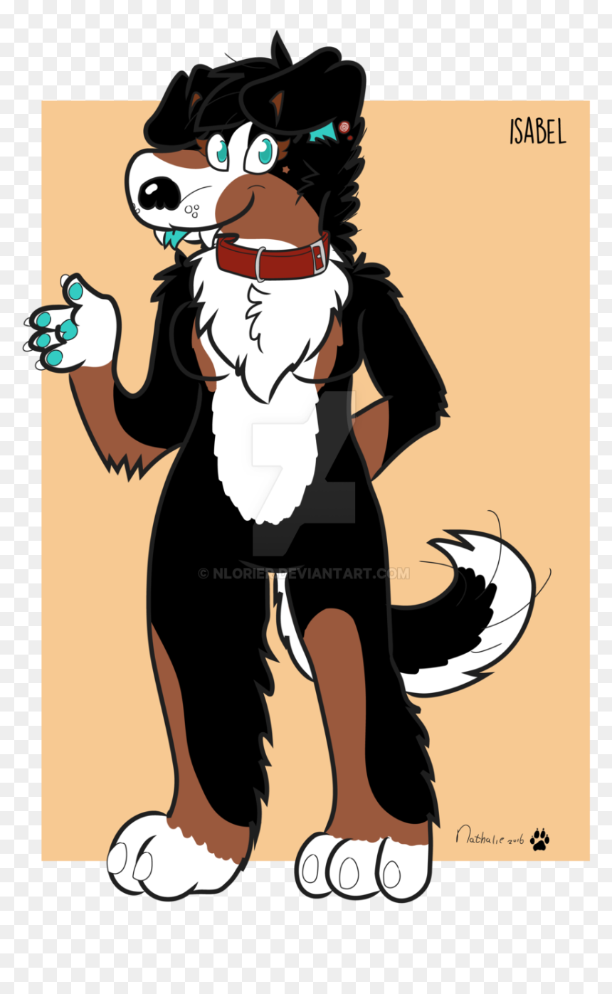 Bernese Mountain Dog Clipart Png Cartoon - Cartoon, Transparent Png - cartoon clipart png