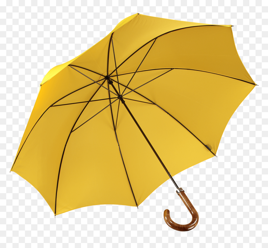 Transparent Umbrella Yellow - Yellow Umbrella Transparent, HD Png Download - umbrella png images