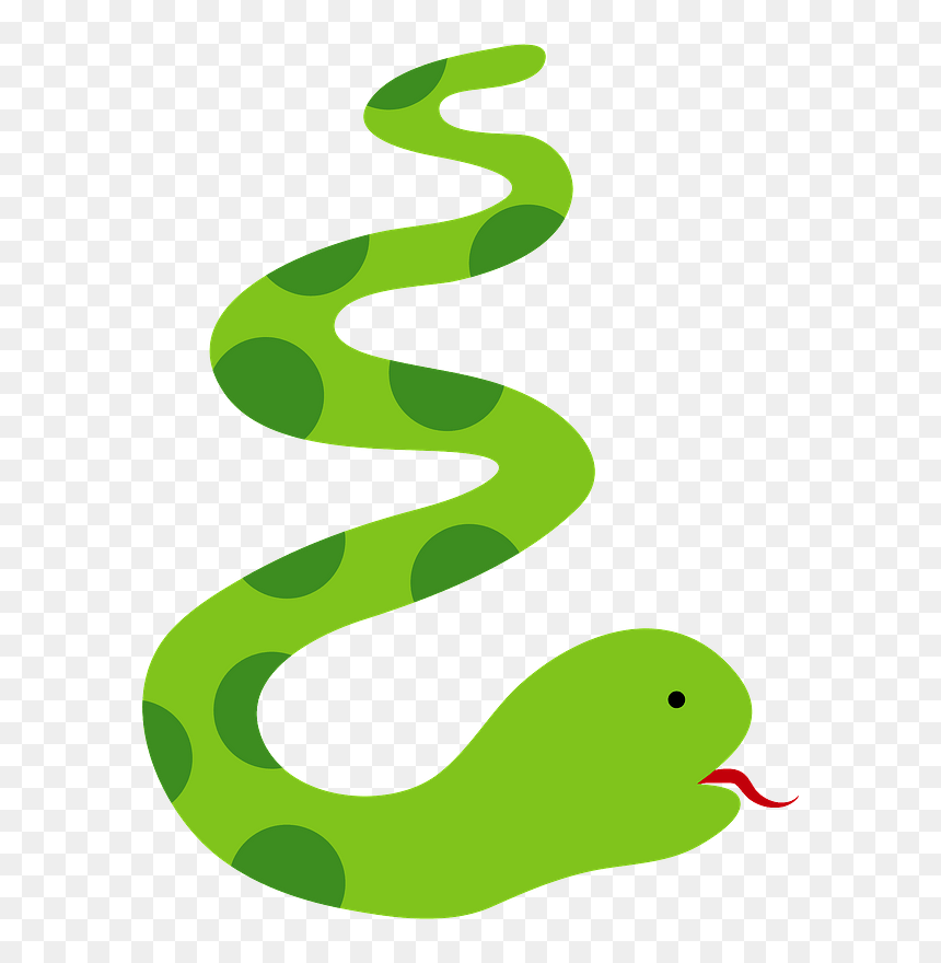 Snake Animal Clipart, HD Png Download - green snake png