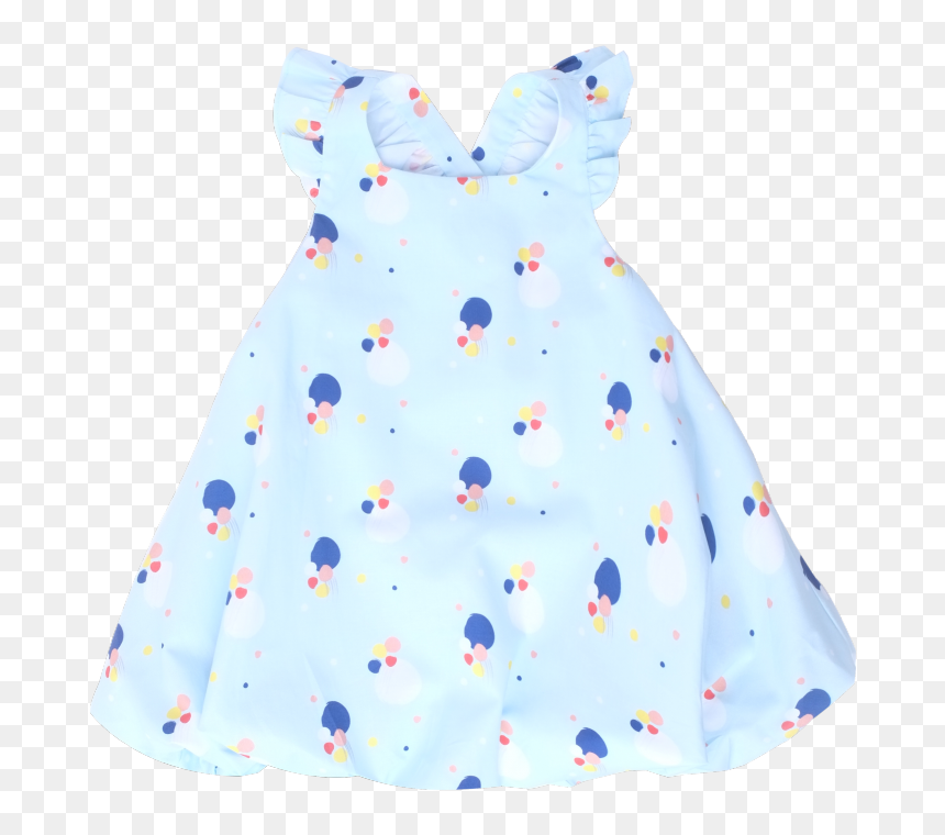 Baby Blue Confetti Dress , Png Download - Pattern, Transparent Png - baby dress png