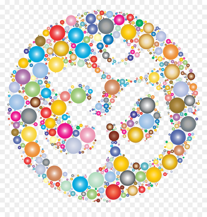 Prismatic Om Symbol Negative Space Circles 2 Clip Arts - Yoga Y Crecimiento Personal, HD Png Download - om clipart png