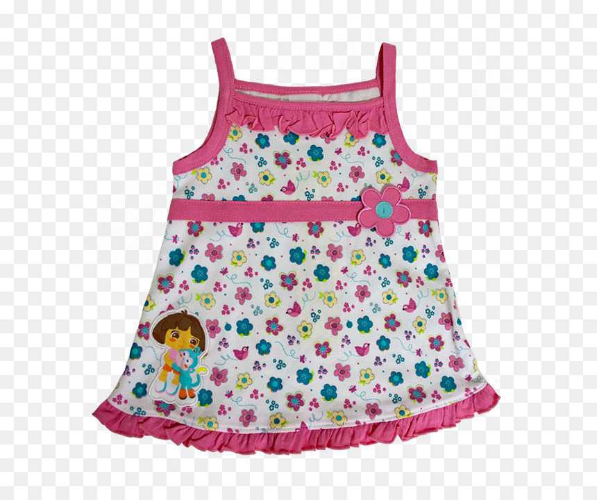 Baby Dora Explorer Adorable Infant Dress & Bloomers - Pattern, HD Png Download - baby dress png