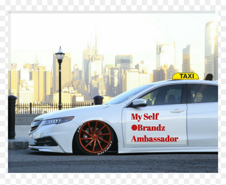 Orange Wheels White Car, HD Png Download - ambassador car png