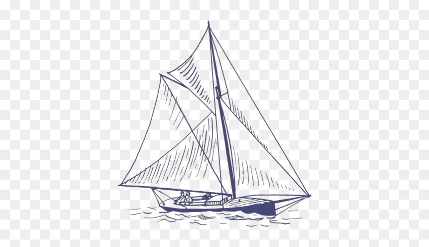 Blue Yacht Svg Clip Arts - Sail, HD Png Download - yacht clipart png