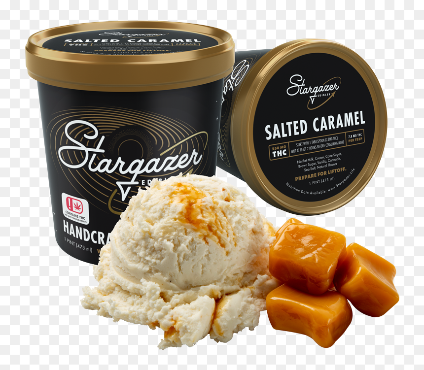 Stargazer Caramel-icecream - Gelato, HD Png Download - ice cream png hd