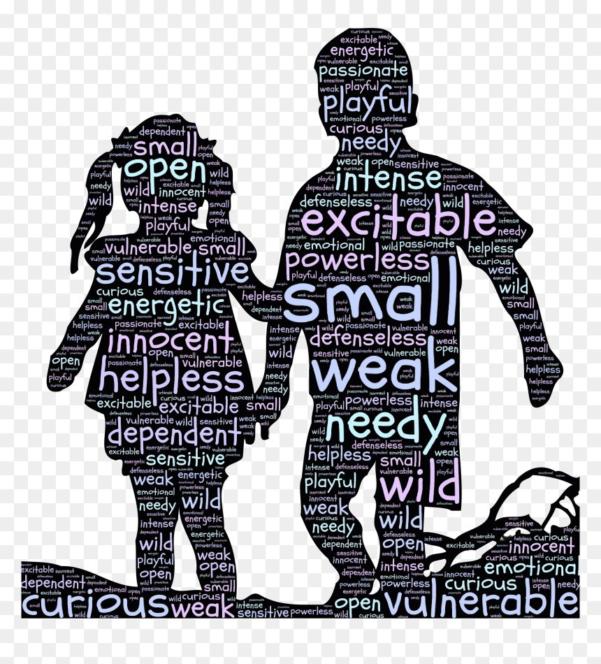 Children Typography Clip Arts - Ley De Proteccion De Infancia, HD Png Download - typography png