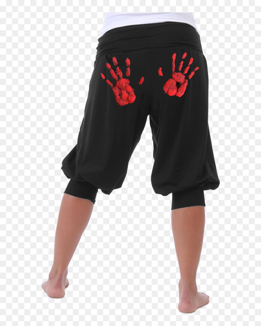Pant, Short With Funny Hand Prints ☆ - Trousers, HD Png Download - trousers png