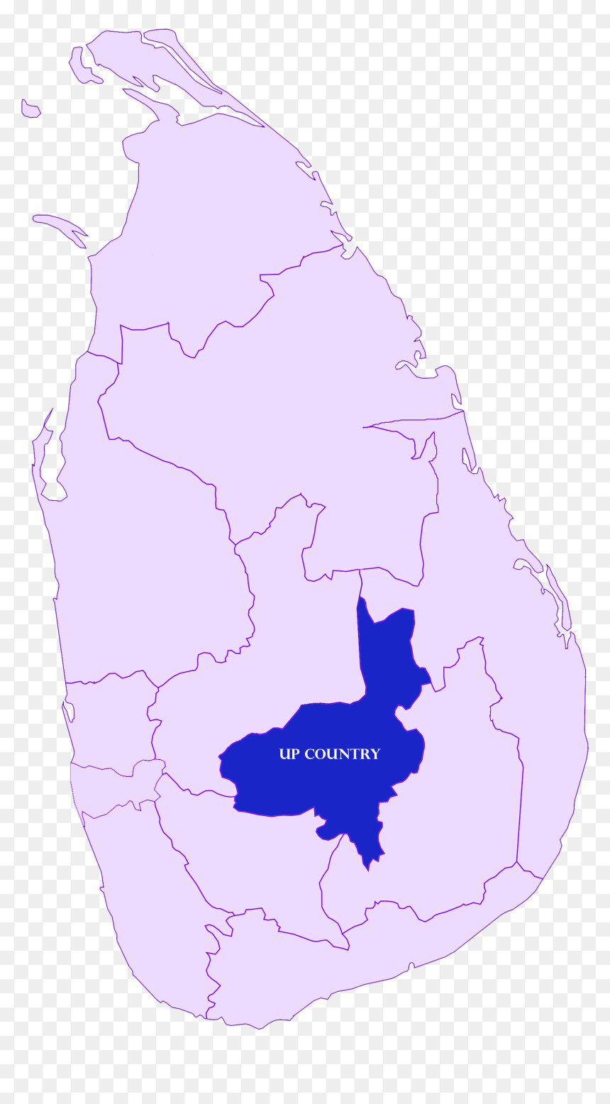 Up-country - Tea Plantation Sri Lanka Map, HD Png Download - perumal god png