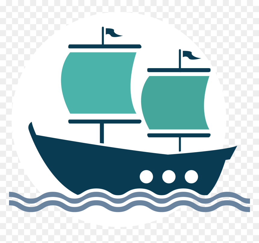 Graphic Sailing Ship Clip Art - Ship Clip Art Png, Transparent Png - yacht clipart png