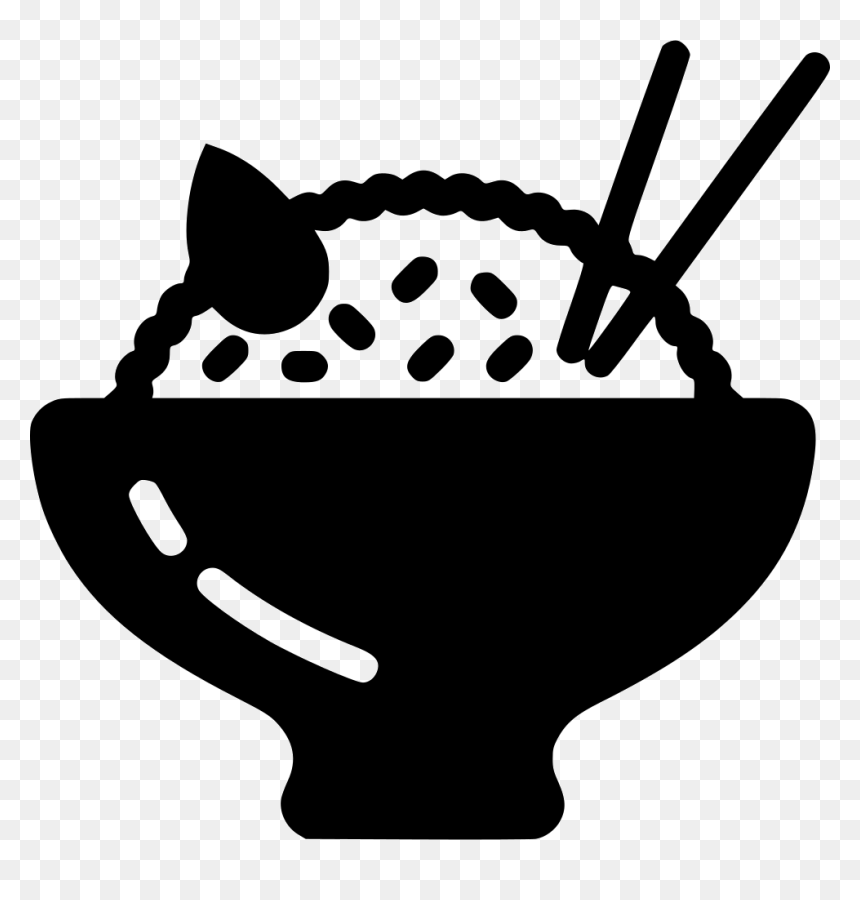 Asian Rice - Egg And Rice Silhouette, HD Png Download - rice png images