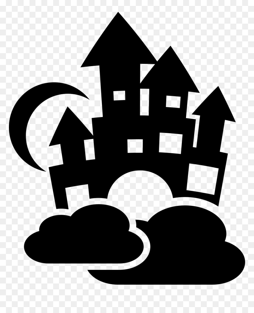 Sky Castle With Cloud And Moon - Little Regent Nursery Logo, HD Png Download - castle icon png
