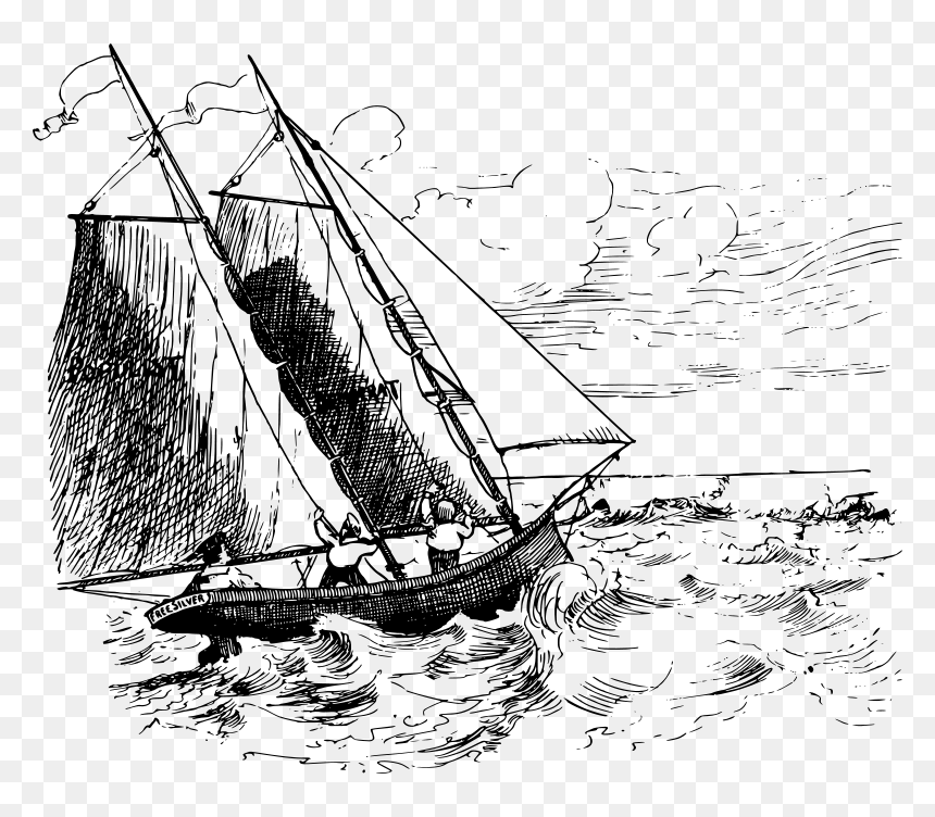 Yacht Sea - Bateau A Voile, HD Png Download - yacht clipart png