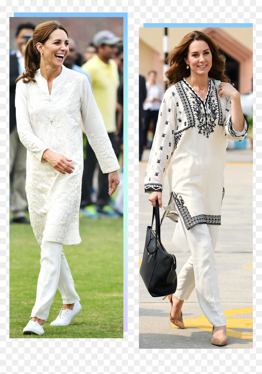 Image May Contain Clothing Apparel Sleeve Human Person - Kate Middleton Pakistan Tour, HD Png Download - archer queen png