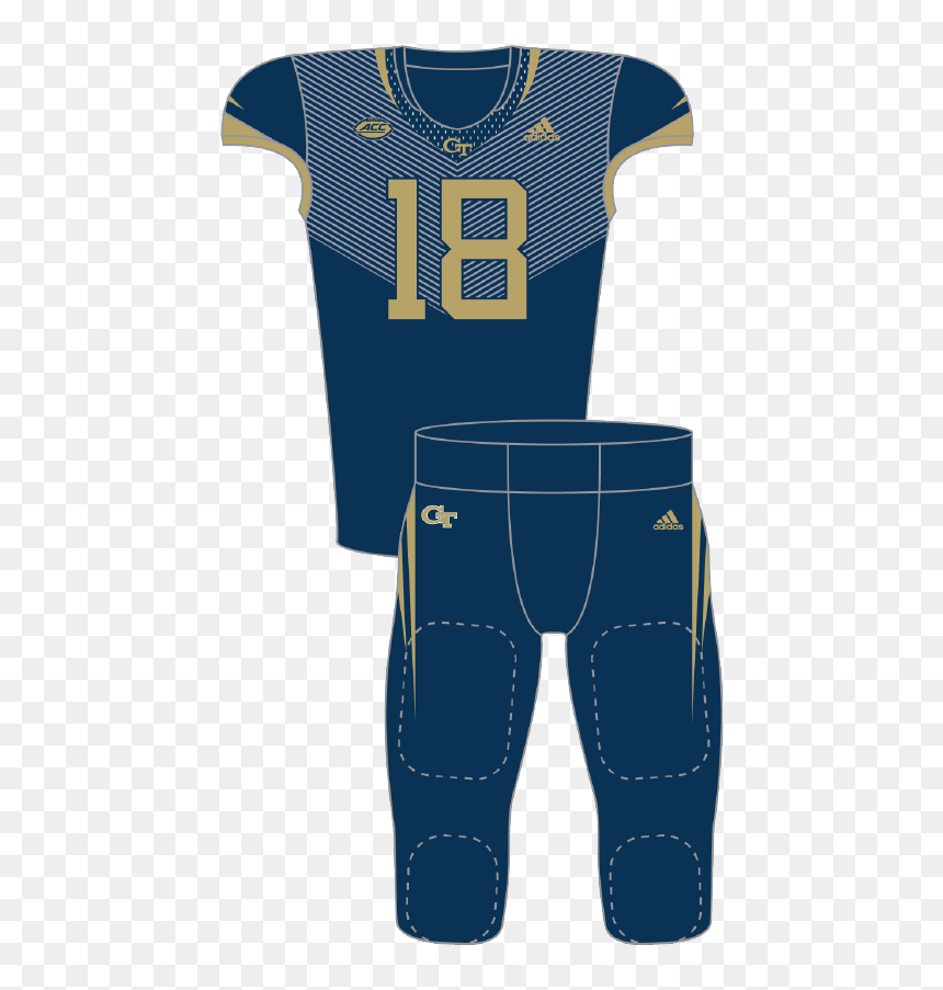 Georgia Tech Football Uniform 2019, HD Png Download - georgia tech png