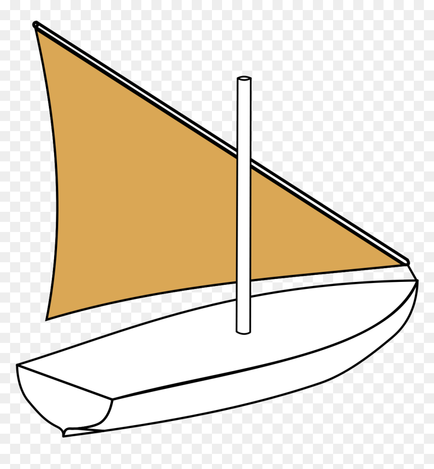 Fast Sailboat Clipart Creative Commons Jpg Library - Lateen Sail, HD Png Download - yacht clipart png
