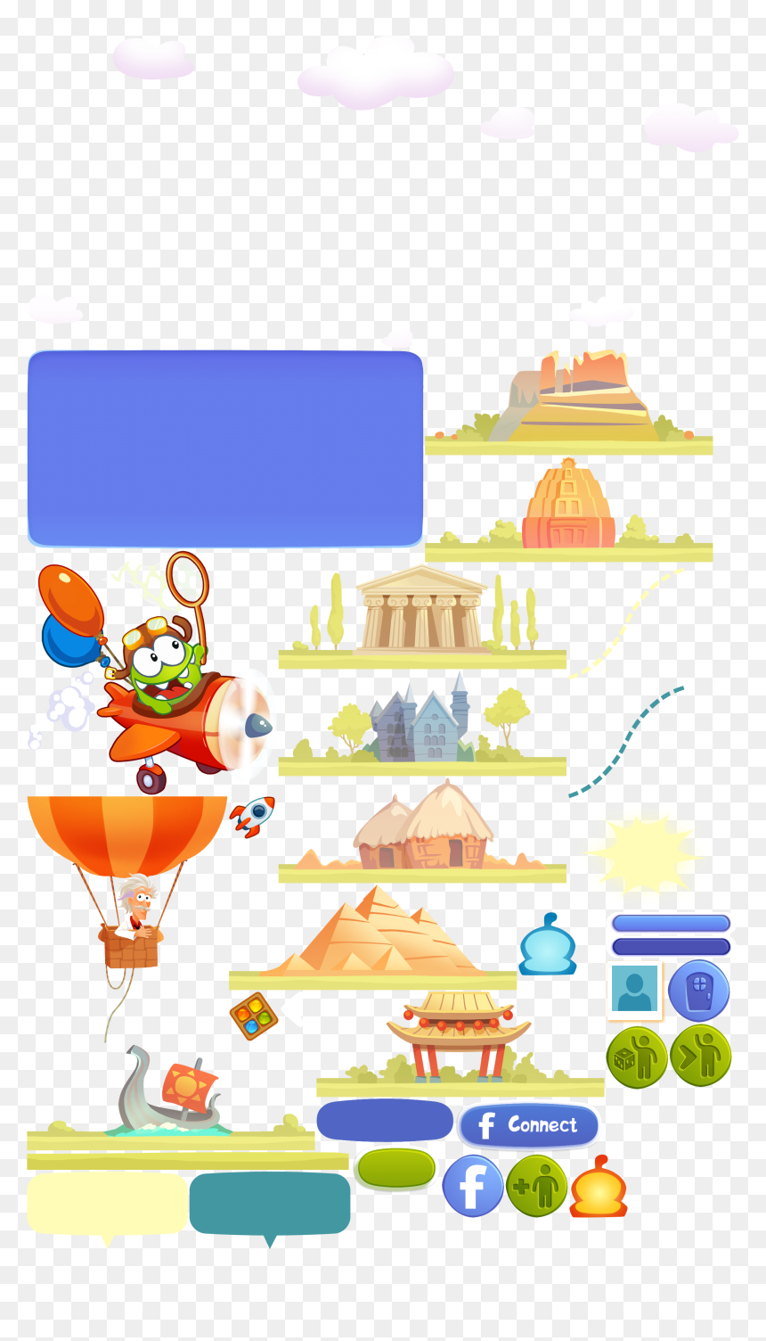 Transparent Om Clipart - Om Nom Sprites, HD Png Download - om clipart png