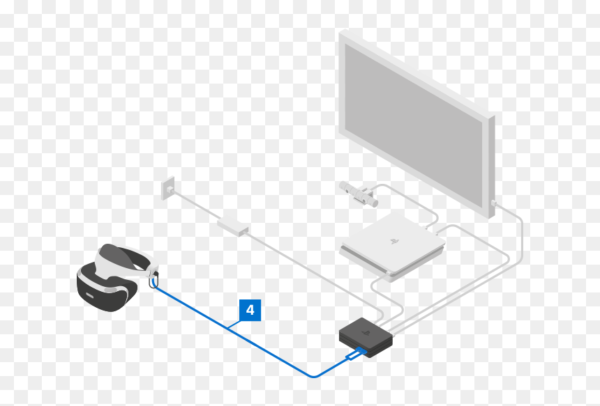 Zvr2 Setup 06 Psvr Eu - Conectar Gafas Vr Ps4, HD Png Download - psvr png