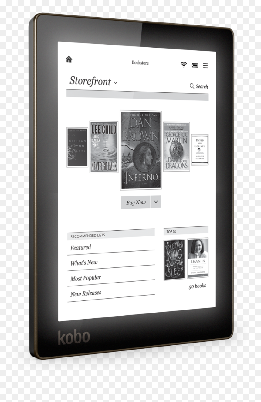 Tablet Computer, HD Png Download - kobo logo png