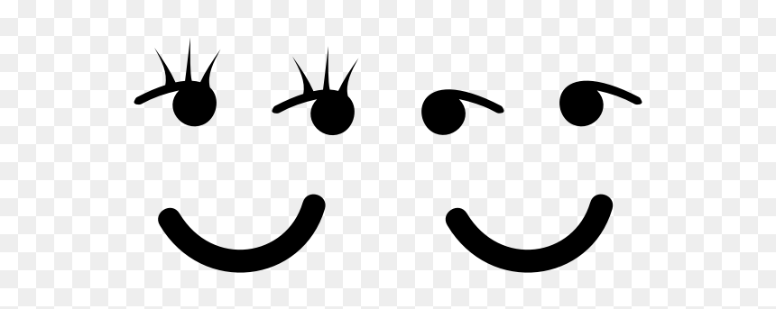 Female And Male Smileys Image - Smiley Face Png Svg, Transparent Png - thinking smiley png