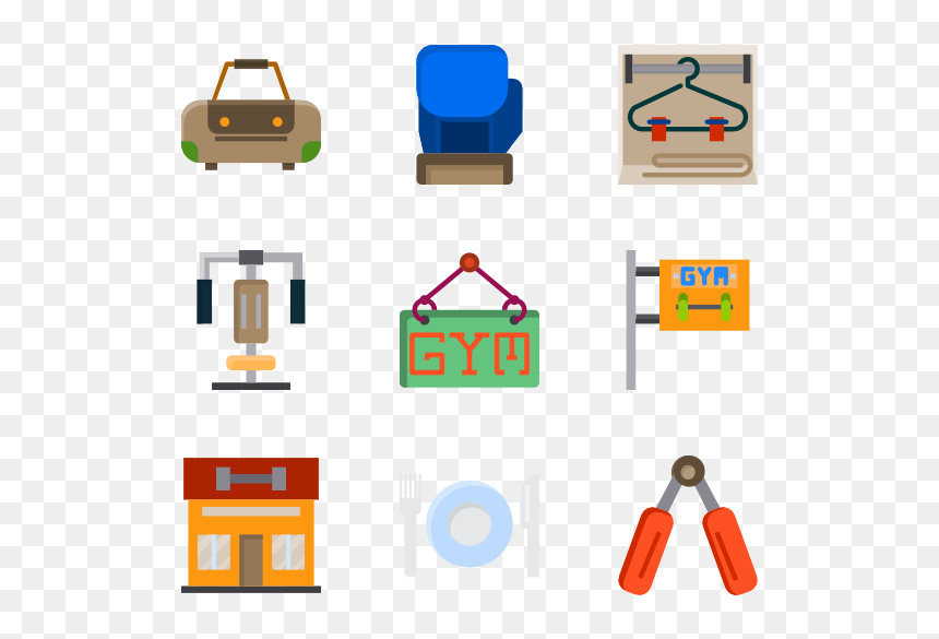 Gym Clipart Gym Instrument - Portable Network Graphics, HD Png Download - fitness clipart png