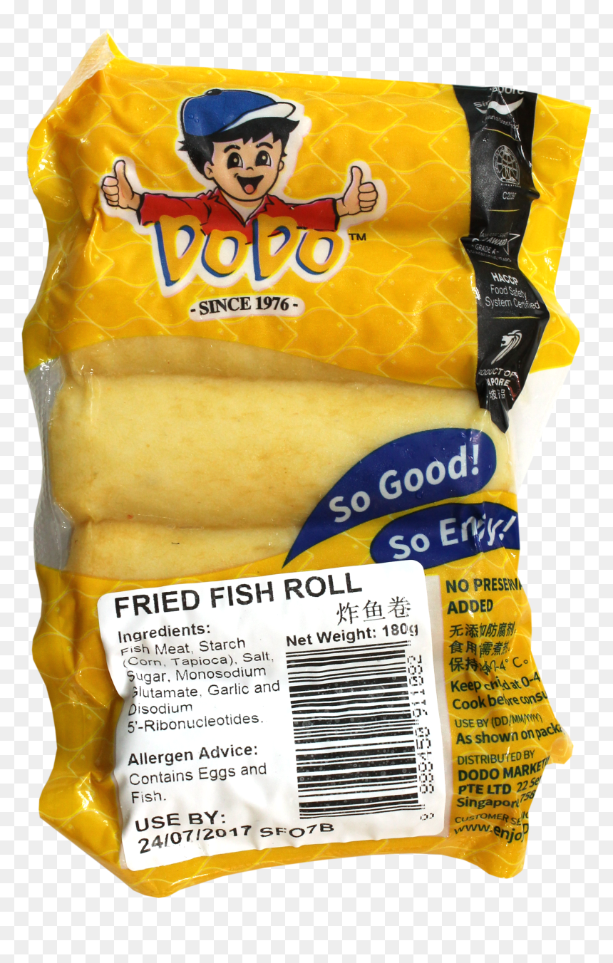 Fried Fish Roll - Bread, HD Png Download - fish meat png