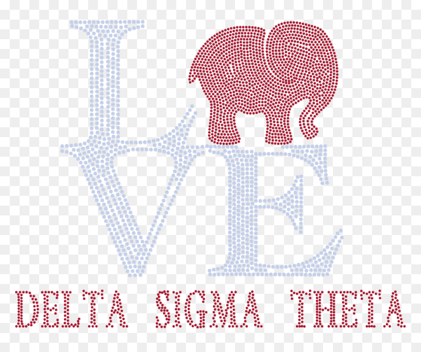 Delta Sigma Theta Love Transfer - Portable Network Graphics, HD Png Download - delta sigma theta png