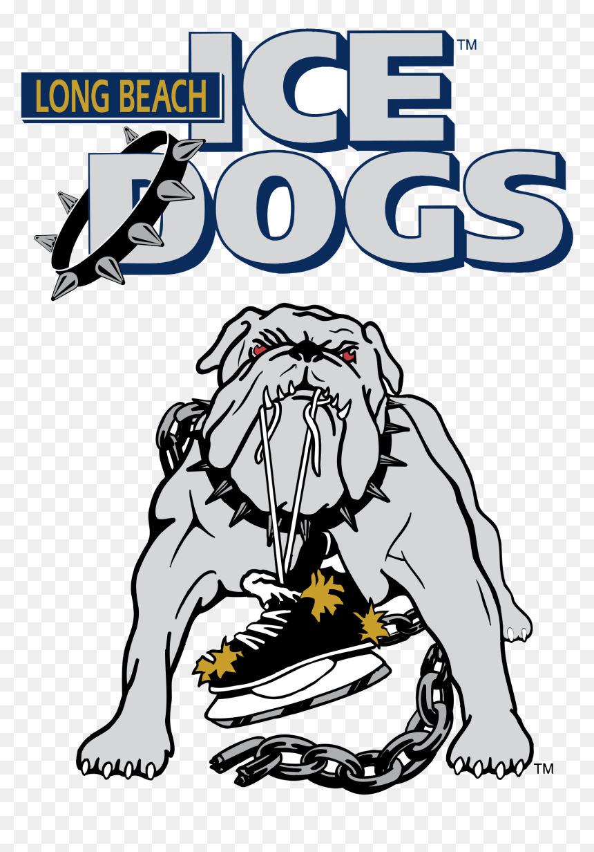 Long Beach Ice Dogs Secondary Logos, HD Png Download - dog logo png