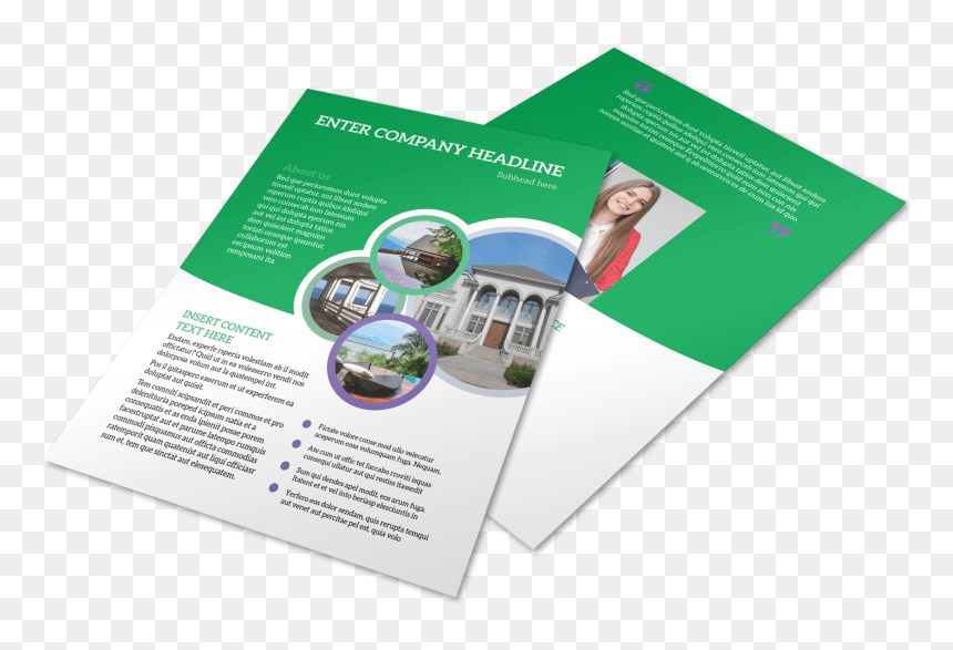 Luxury Real Estate Flyer Template Preview - Brochure, HD Png Download - flyer png