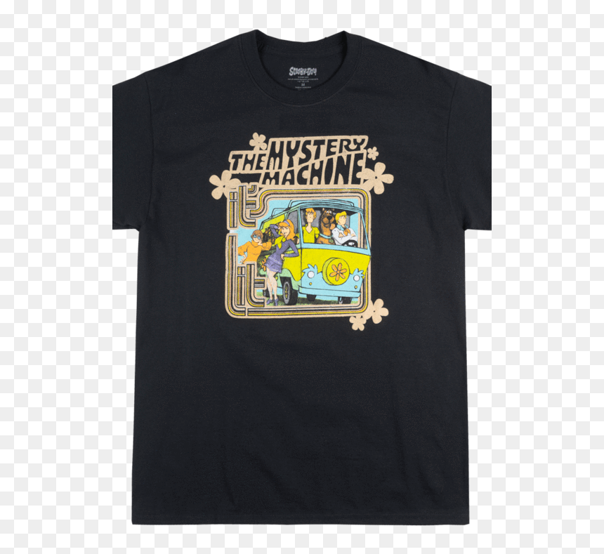 Scooby Doo Gang The Mystery Machine T Shirt Distressed - Active Shirt, HD Png Download - mystery machine png