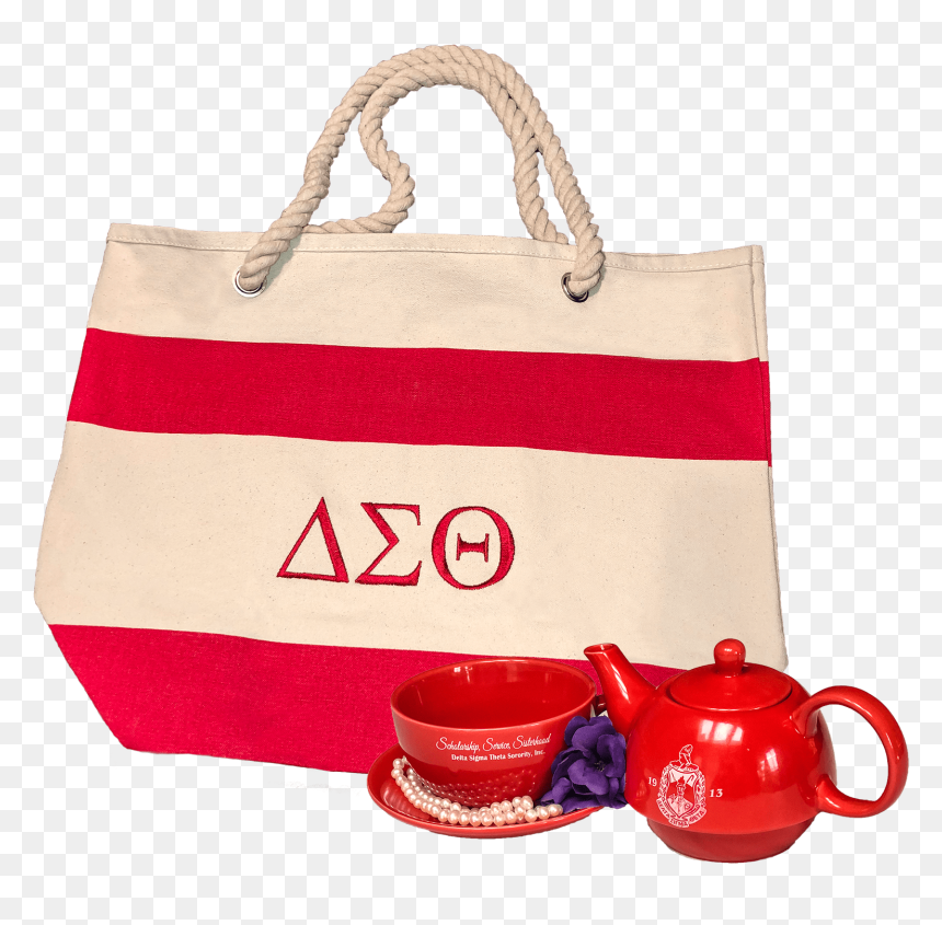 Violets & Pearls Delta Sigma Theta Box - Tote Bag, HD Png Download - delta sigma theta png