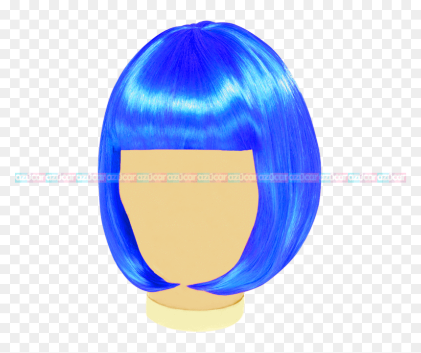 Granmark Peluca Bob Azul 3/1 - Blue Bob Wig Png, Transparent Png - peluca png