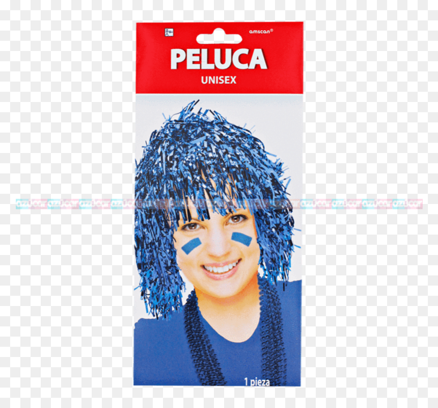 Granmark Peluca Metalica Azul 3/1 Granmark - Lace Wig, HD Png Download - peluca png
