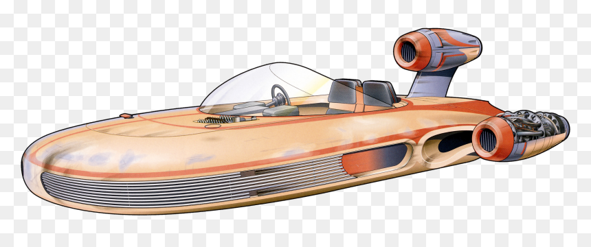 Car Side Clipart Png Royalty Free Space Car Png Clipart - Speeder In Star Wars, Transparent Png - flying car png