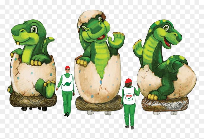 Image Three Baby Dinos - Cartoon, HD Png Download - macys png
