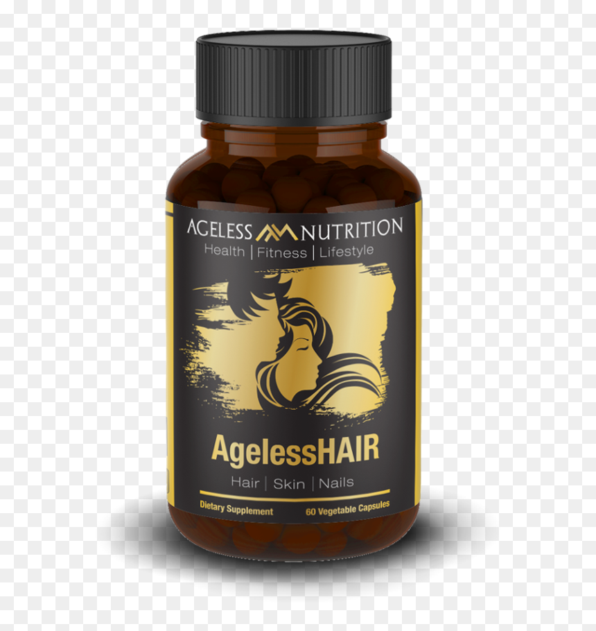 All Natural Hair, Skin, And Nails Supplement With Biotin - Hair, HD Png Download - natural hair png