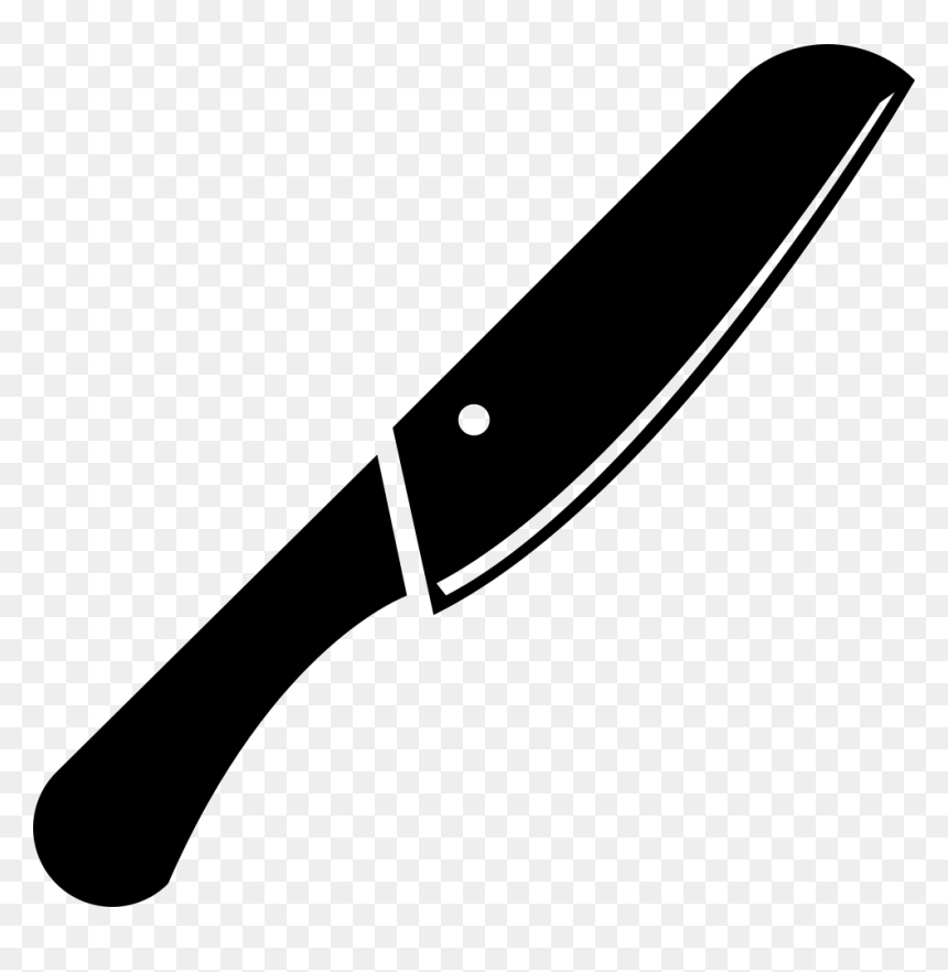 Png File Svg - Black Kitchen Knife Png, Transparent Png - cuchillo png