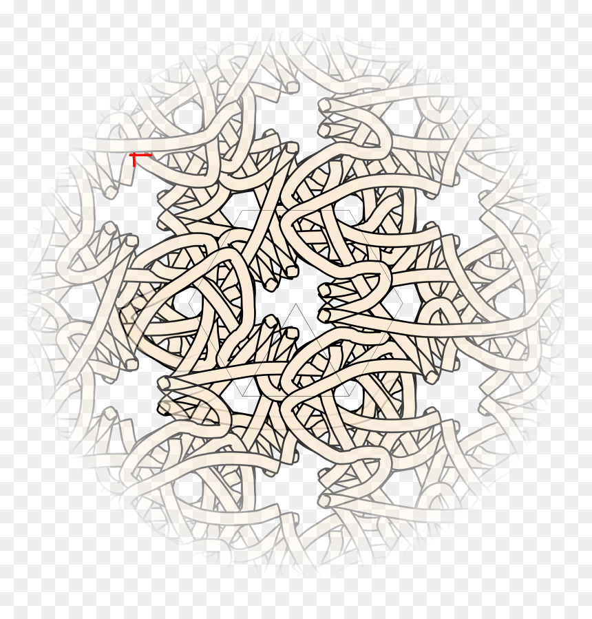 Kaleidoscope, Infinite Repeat Clip Arts - Line Art, HD Png Download - repeat png