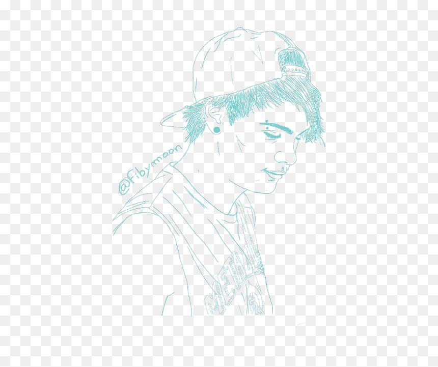 Fibymoon - Sketch, HD Png Download - michael clifford png